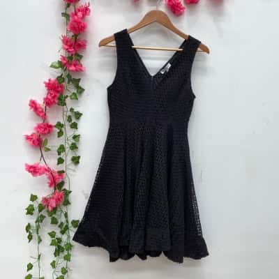 Wayne Cooper Womens Sleeveless Dress Size 10 Black  