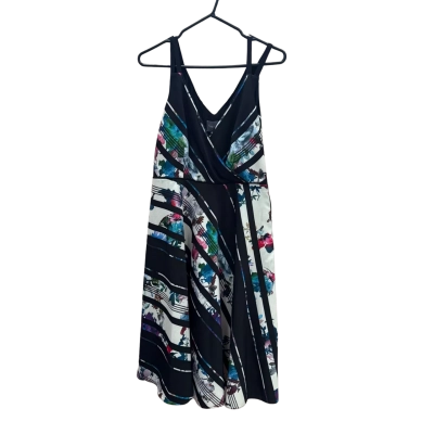  Phase Eight Womens  Size 12 Black/White colourful Dress 