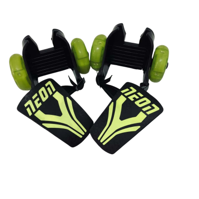 Neon Green Street Rollers – Adjustable Skates #StreetRollers #RollerSkates #RetroSports