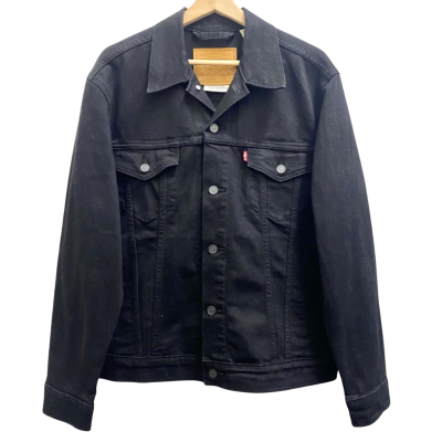 Levi’s Black Denim Trucker Jacket Size M