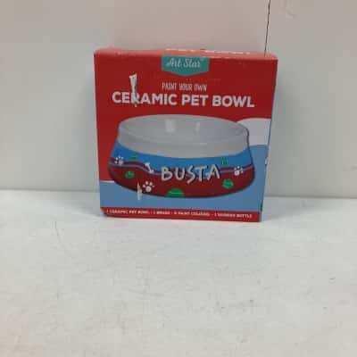 Art Star Paint Your Own Ceramic Pet Bowl 
