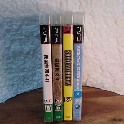 PS3 Games Bundle (4 Games) Sengoku Musou 4, 4II, Soul Calibur IV, Plants vs Zombies