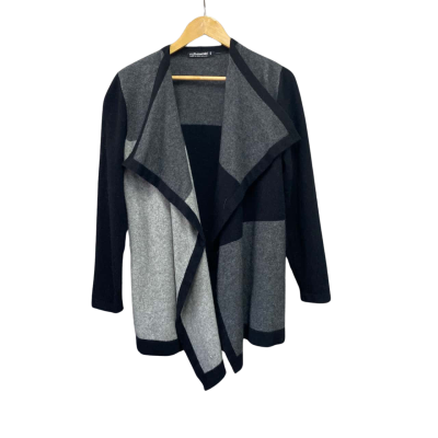 Native World Womens  Size S Cardigan Black  / Grey 