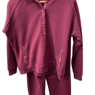 Womens  Size M Maroon / White 