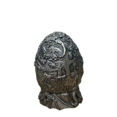 Tudor Mint Myth and Magic The Protector 1049 Pewter Dragon Egg Ornament