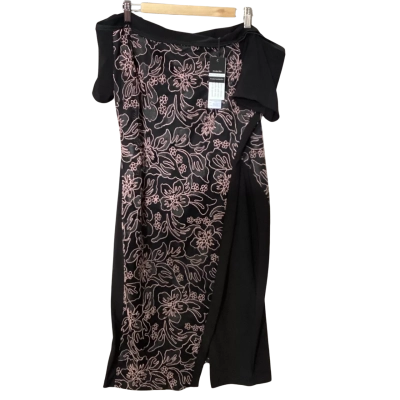 Womens  Size 18 Zaliea Floral Dress Black  / Pink  