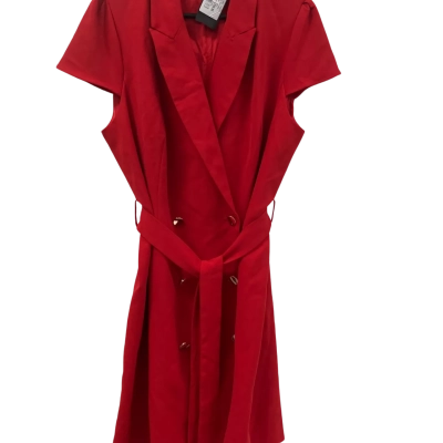 Portmans Womens  Size 20 Shift Dress / Work Dress Red 