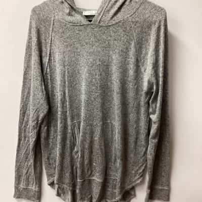 Decjuba Womens  Size L Grey Hooded Top B