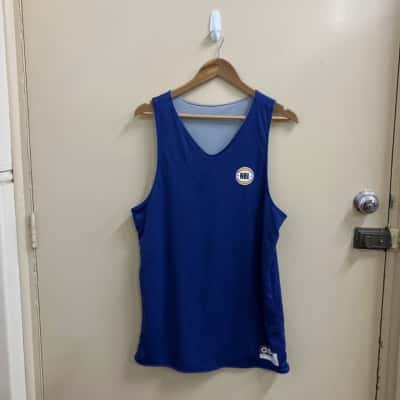 First Ever - NBL Mens  singlet Size M Black  / Blue / Orange / White 