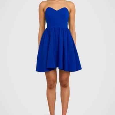 Pilgrim Womens  Size 10 Kikki Strapless Mini Dress Blue NEW with Tags