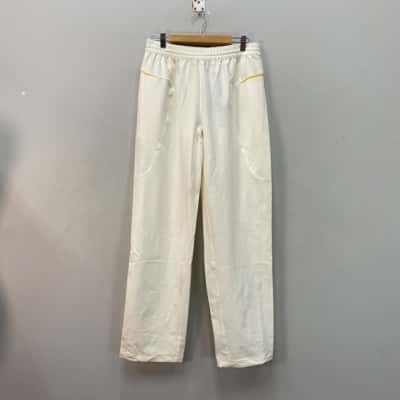 adidas Performance Cricket Australia Mens  Size M Performance Pants Off White 