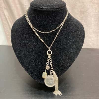  925 Sterling Silver Charm Necklace