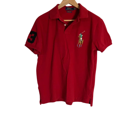 Ralph Lauren Mens  Size M Polo Shirt Red 