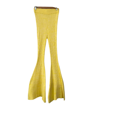 Anna Quan Womens  Size 8 Flared Pants Yellow 
