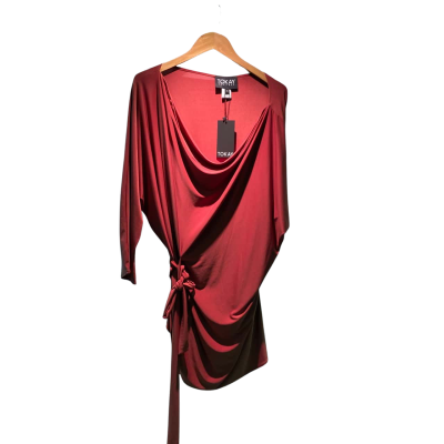 Tokay Womens  Size 16 Short Sleeve Top Brown 