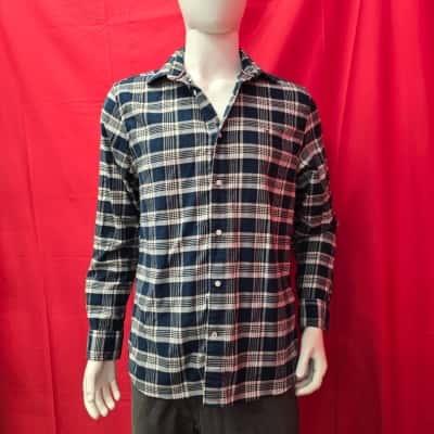 Tommy Hilfiger Mens  Size M Blue / Checked Shirt