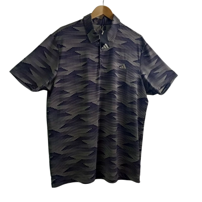 BNWT Adidas Mens  Size XXXXL Polo Shirt Black  / Grey 