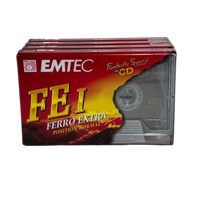 Emtec FE I Ferro Extra Blank Cassettes (x4)