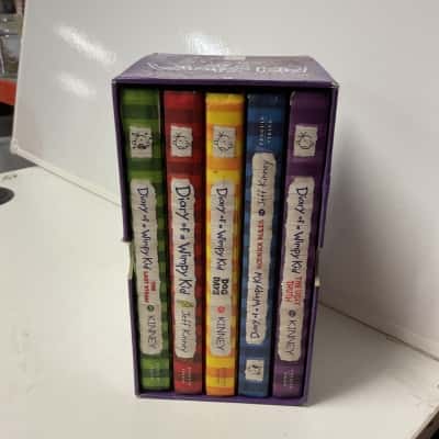Diary of  a wimpy kid by Jeff Kinney books 1-5 box set