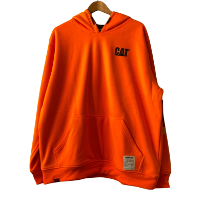 Caterpillar Mens  Size XXL Hoodie Reversible Camouflage / Orange 