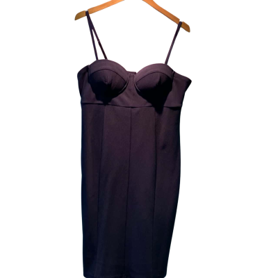  Womens  Size 14 Shoestring Strap Dress Navy Blue 