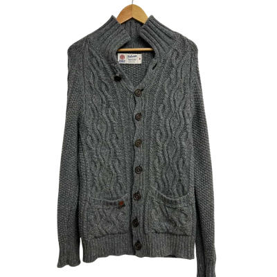 Franklin & Marshall Mens Size M Grey Wool Jumper