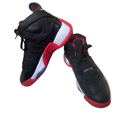 Air Jordan Jumpman Two Trey Raptors Womens  Size 4 / 6.5 Black  / Purple / Red / White 