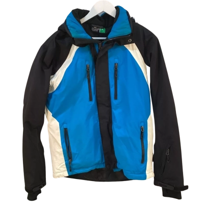 Crane Mens Size S Ski Jacket Black / Blue 