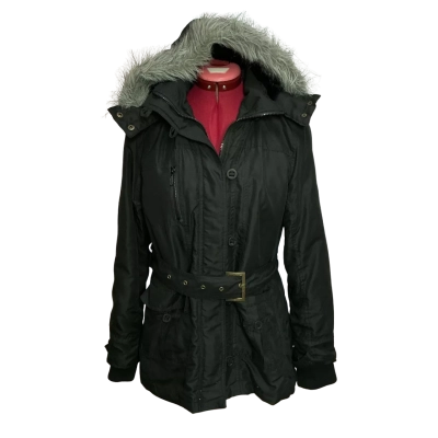 Urban Oasis Women's Hooded Jacket Size M Black  / Grey 