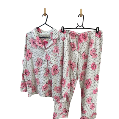 Peter Alexander Womens pink flower set Size XL 