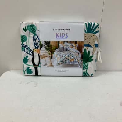 Linen House Kids Double Quilt Cover Set ‘The Wild Jungle’