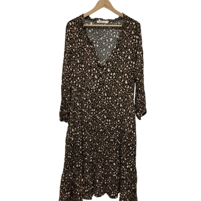 Boho  Size M Black  / Brown / Cream dress