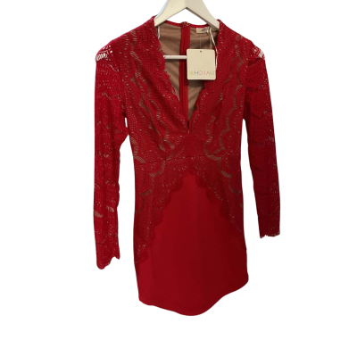 WHO I AM  Womens  Size 8 Cocktail Dress Red 