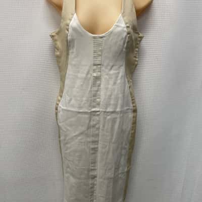 George Gross  Womens  Size 10 Bodycon Dress Beige 