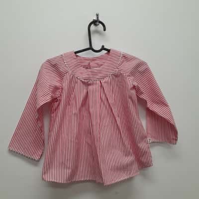  Jacadi Kids size 23 Pink  / Striped / White top