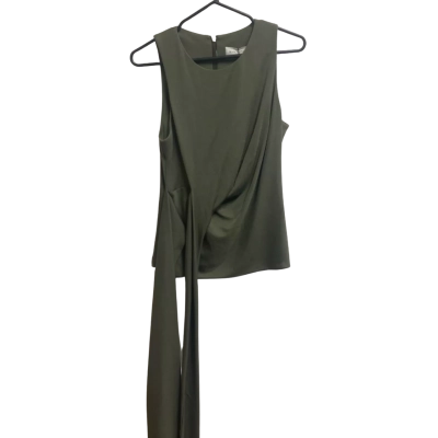 Bianca Spender Womens  Size 3 Sleeveless Top Khaki 