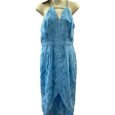 Cooper St Women's Never Fade Front Pleat Dress Size 12 Light Blue 