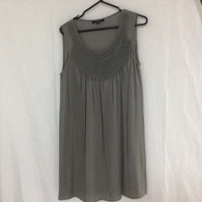 pingpong Womens  Size 12 Shift Dress Grey 
