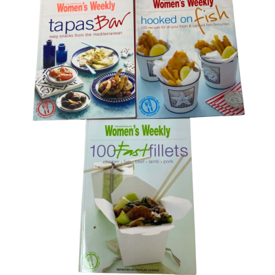 3x The Australian Women’s Weekly tapas,fish,fillets