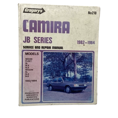 Vintage Gregory's Repair Manual Camira JB Series 82-84 (Fair - Good Condition)