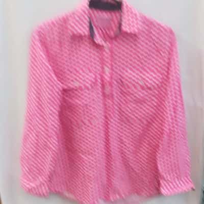 Thomas Cook Womens  Size 10 Long Sleeve Shirt Pink / Polka Dot 
