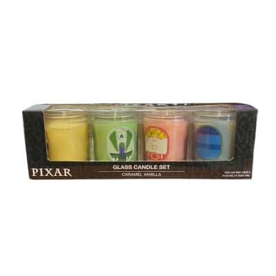 PIXAR glass candle set    New