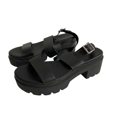 Windsor Smith Womens  Size 8 Emmy Leather Sandals Black  
