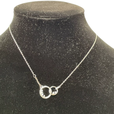  Womens Necklace .925 Sterling Silver & Cubic Zirconia 
