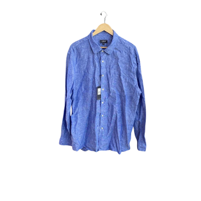 Gazman Mens  Size XXL Long Sleeve Shirt Blue 
