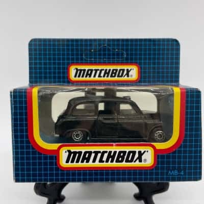 Matchbox. London Taxi. Diecast. Black. MB-4[B#4]