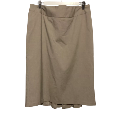 Cue Womens  Size 14 Midi Skirt Brown 