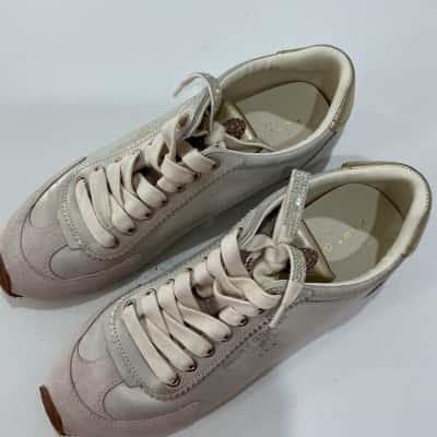 Kurt Geiger Womens  Size 41 Sneakers Cream / Gold 