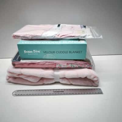 Baby Nursery Linen Clothing Lot Bubba Blue Blanket Mothers Choice Cot Sheets Anko