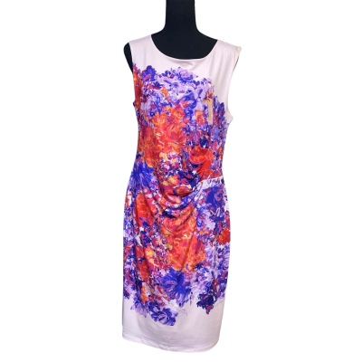 Diana Ferrari Womens Floral Pencil Dress Size 14